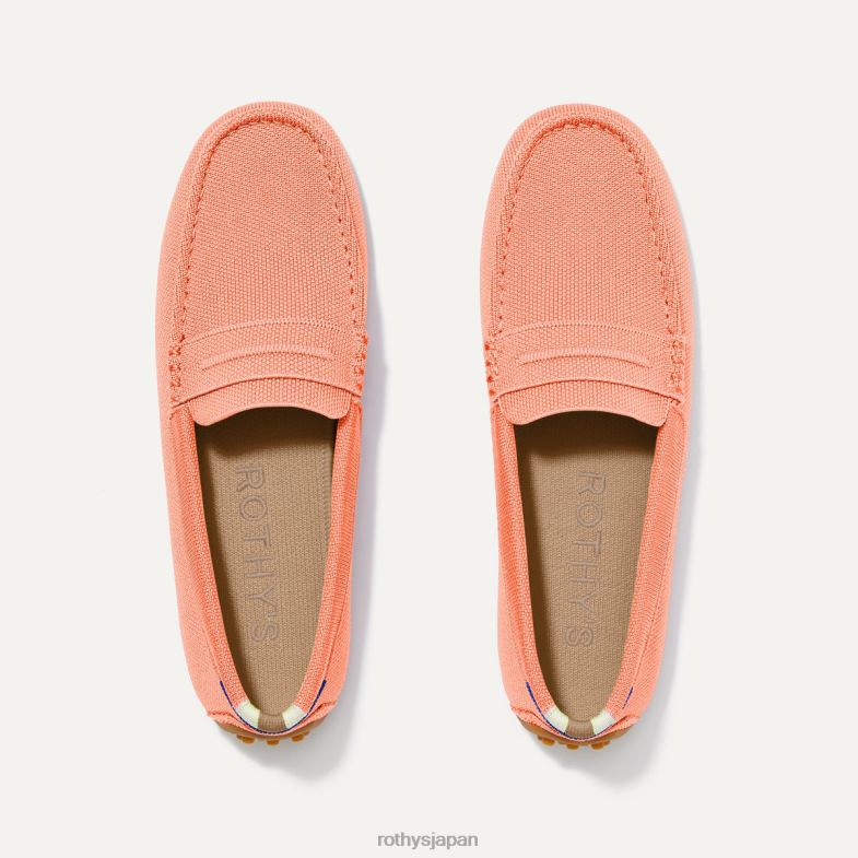 Rothy's ドライバ 女性 トロピカルピーチ 2XLLJ120 靴