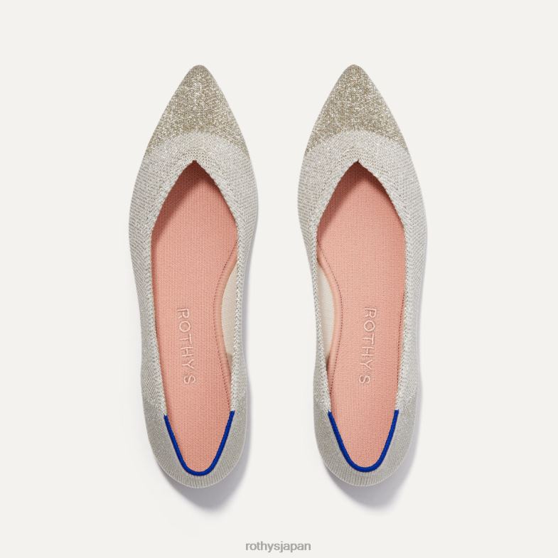 Rothy's ポイント 女性 ダイヤモンドメタリック 2XLLJ17 靴