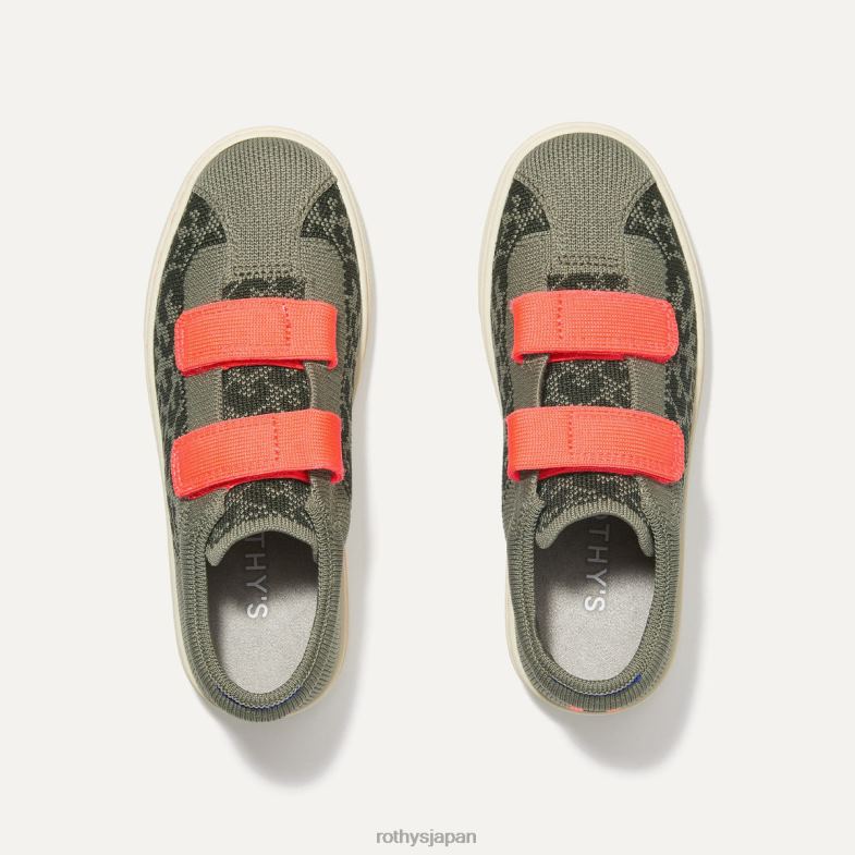 Rothy's ストラップスニーカー 子供 ジャングルキャット 2XLLJ325 靴