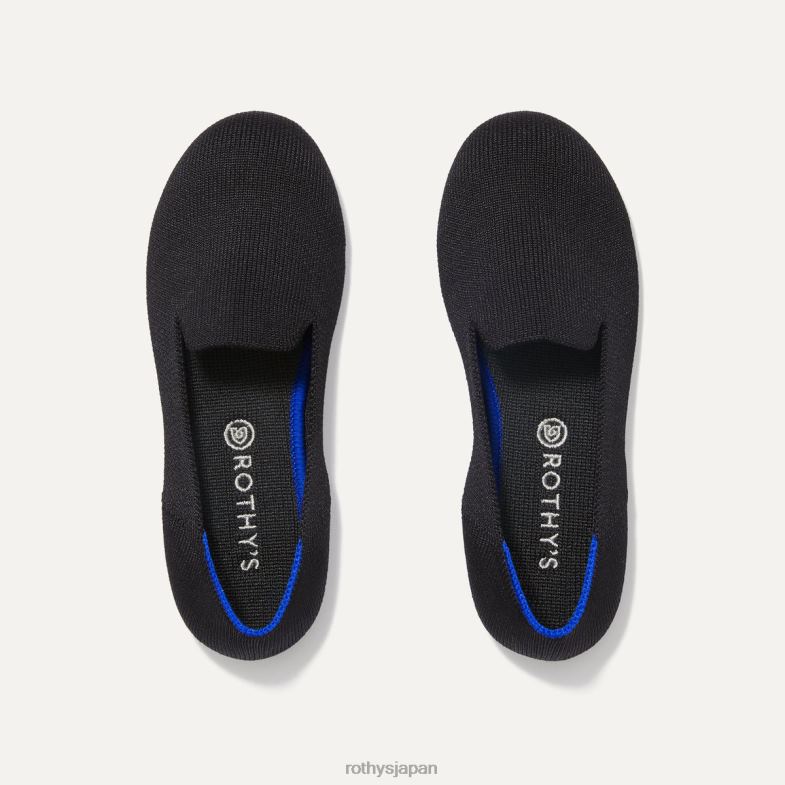 Rothy's ローファー 子供 黒固体 2XLLJ328 靴