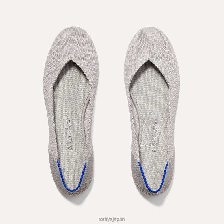 Rothy's フラット 女性 灰色の石英 2XLLJ66 靴