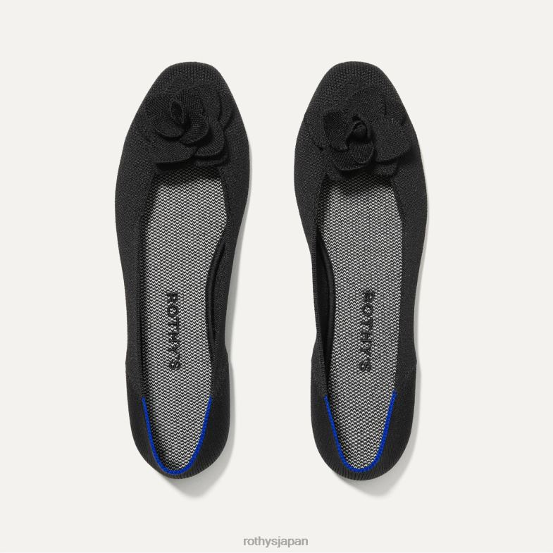 Rothy's 花びら広場 女性 黒 2XLLJ74 靴