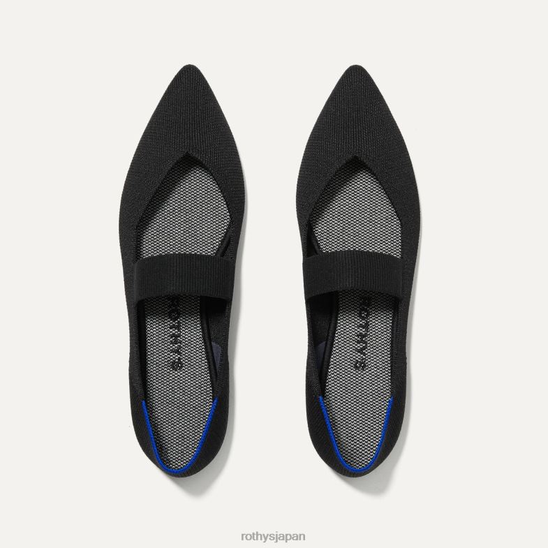 Rothy's ポイントはメリー・ジェーン 女性 黒 2XLLJ79 靴